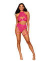 Stretch Lace Bralette and Garter Panty Set Bralette set Dreamgirl 
