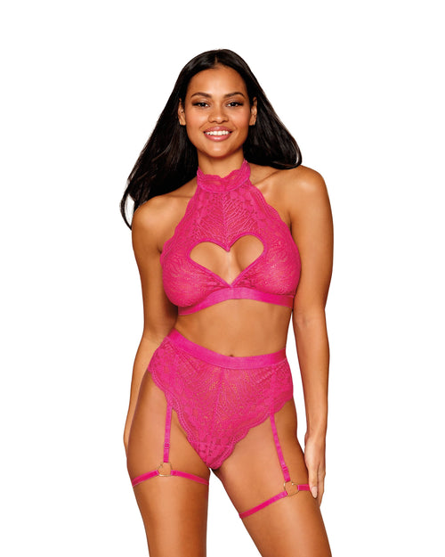 Stretch Lace Bralette and Garter Panty Set Bralette set Dreamgirl 