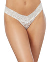 Stretch Lace Low-Rise Thong Panty Dreamgirl International One Size White 