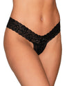 Stretch Lace Open Crotch Thong with Stretch Lace Waistband Panty Dreamgirl International 