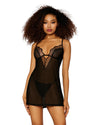 Stretch Mesh Chemise & Robe Set Robes Dreamgirl International 