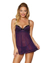 Stretch Mesh Push Up Cup Babydoll with Stretch Mesh Skirt Babydoll Dreamgirl International 