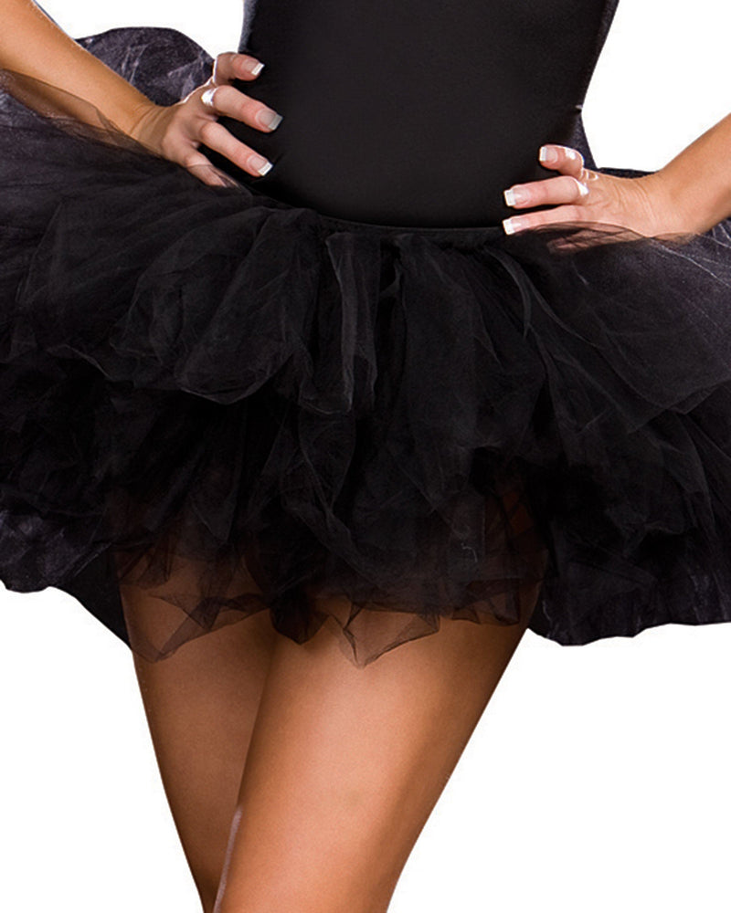 Tutu Petticoat Costume Accessory Dreamgirl Costume One Size Black 