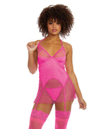 Two-Layered Fishnet Garter Slip Garter Slip Dreamgirl International 