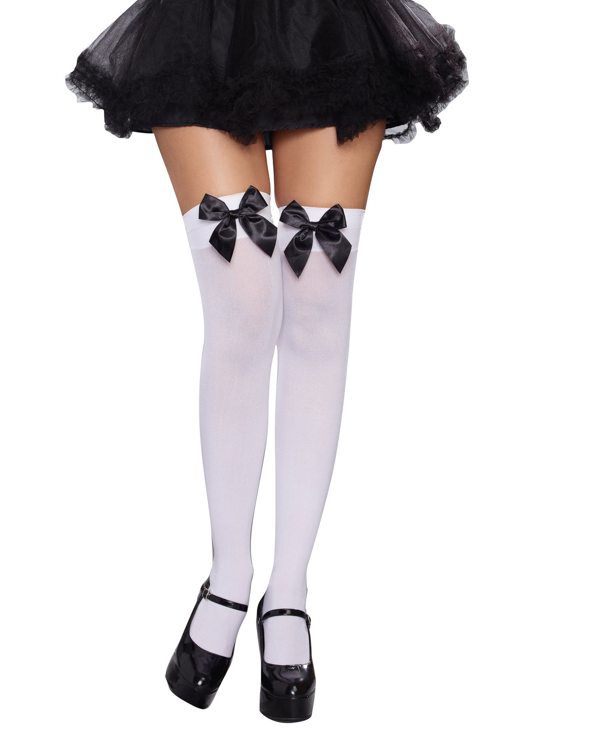 Versatile Bow Top Stockings Costume Hosiery Dreamgirl Costume 