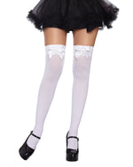 Versatile Bow Top Stockings Costume Hosiery Dreamgirl Costume 