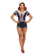 Women's Seaside Sailor Women's Costume Dreamgirl Costume 
